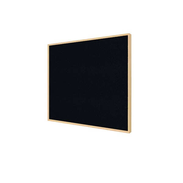 Bulletin Board, Fabric, 4 ft H x 6 ft W, Walnut Modern Frame, Teal